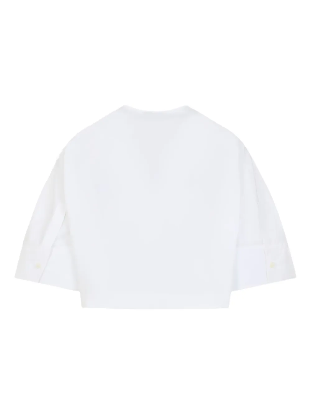 Givenchy embroidered crop top Wit