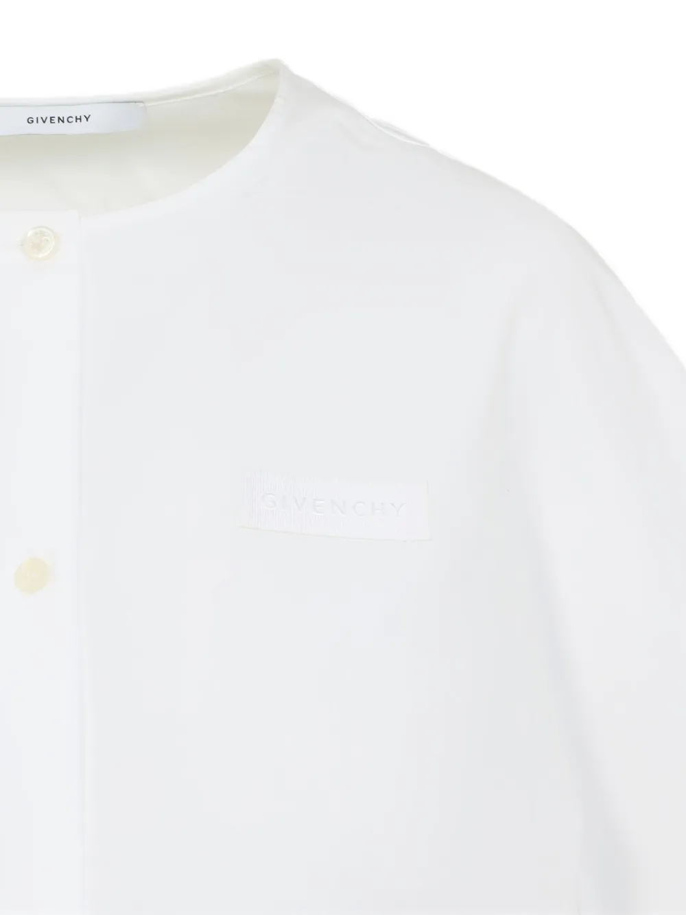 Givenchy embroidered crop top Wit