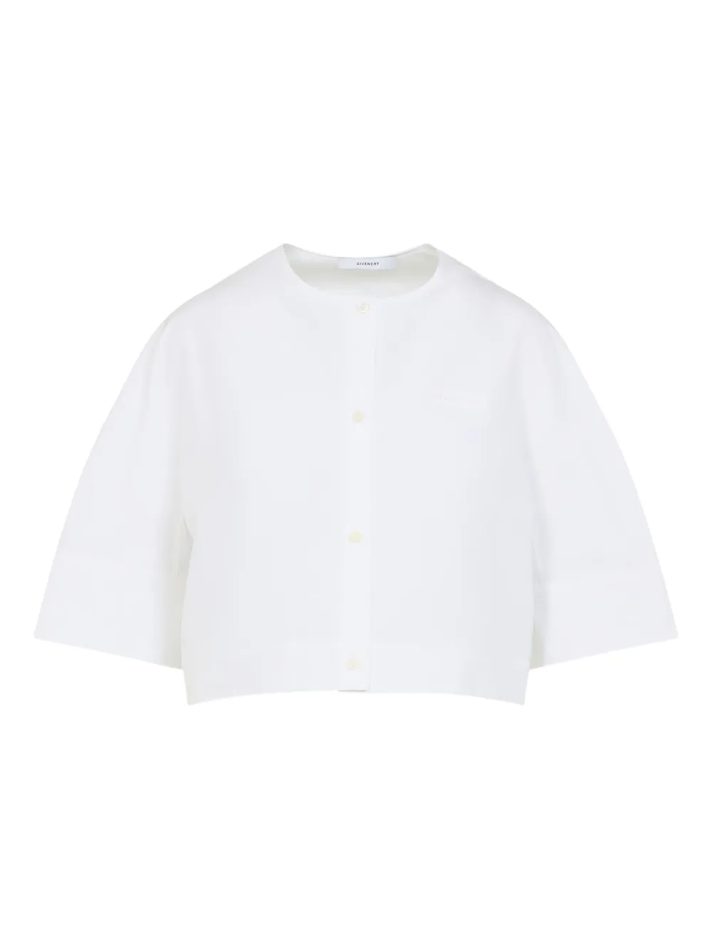 Givenchy embroidered crop top Wit