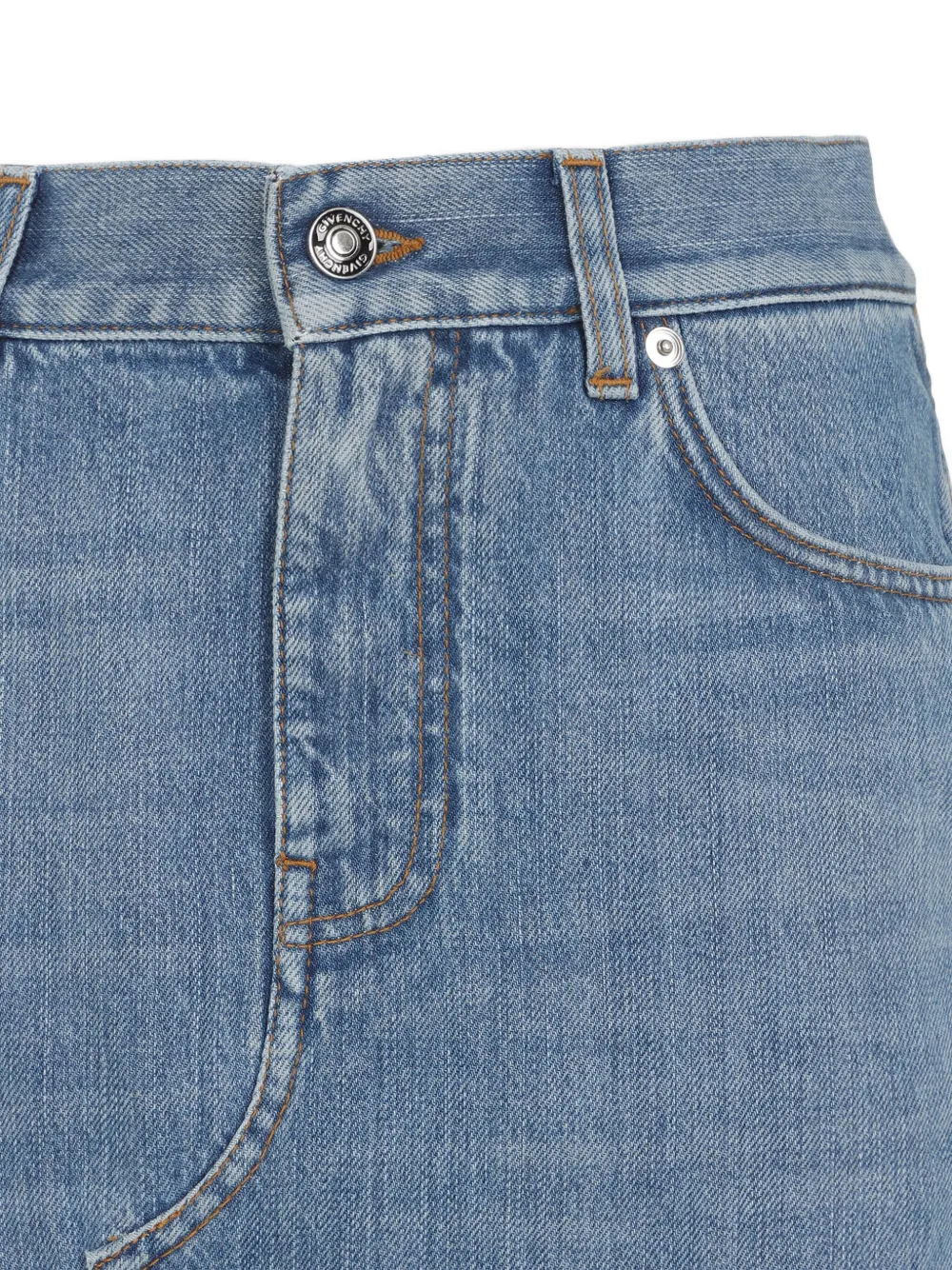 Givenchy Seams-details Maxi Denim Skirt
