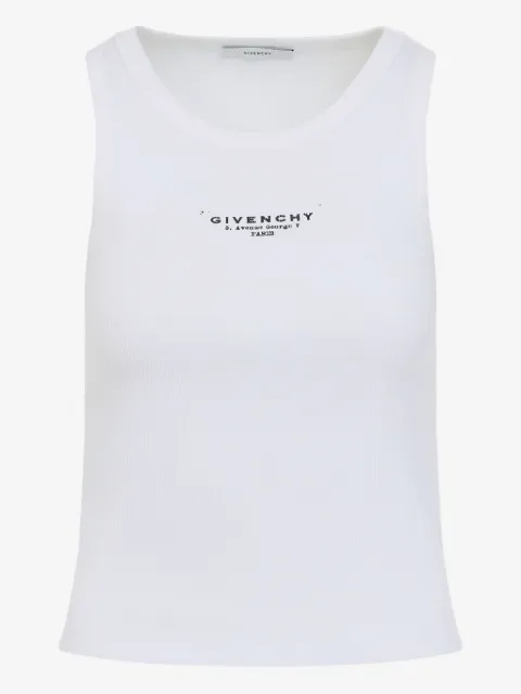 Givenchy camiseta de canalé con logo
