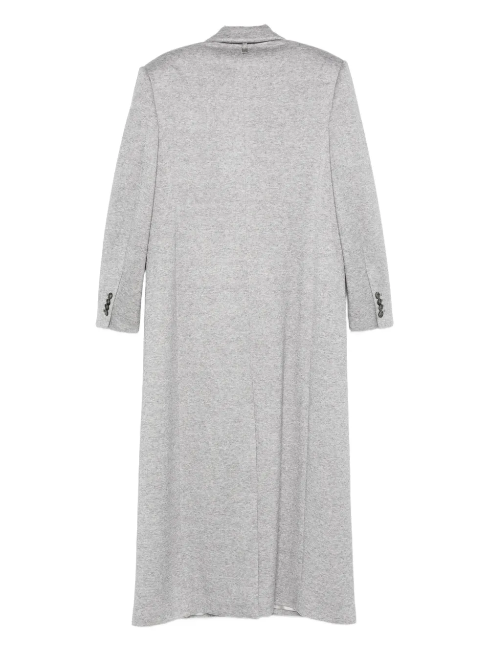 Giuseppe Di Morabito Rose-embellished Double-breasted Coat In Gray