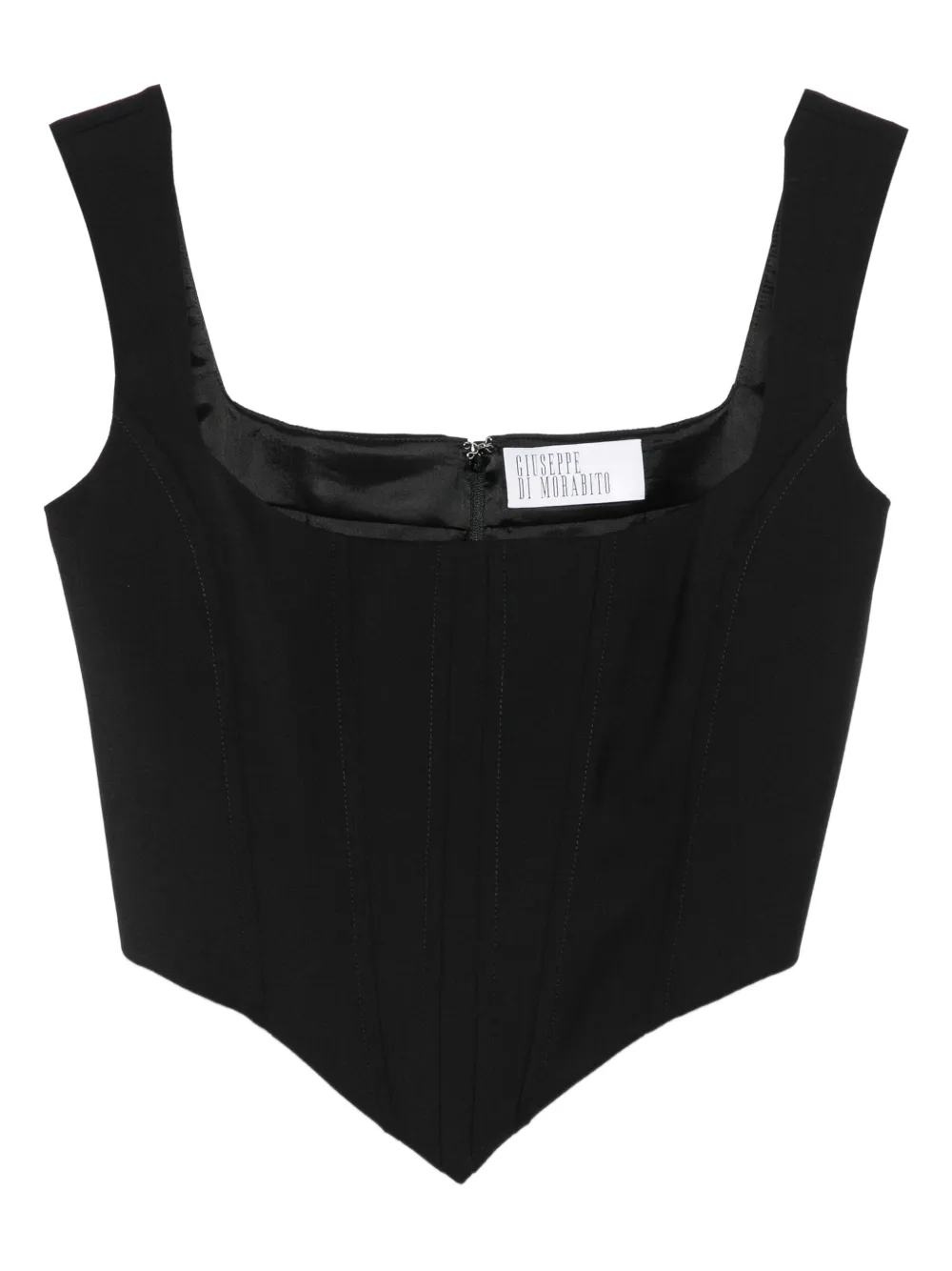 Giuseppe Di Morabito wool bustier top | Black | Image 1