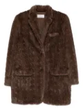 Giuseppe Di Morabito Brown eco fur coat