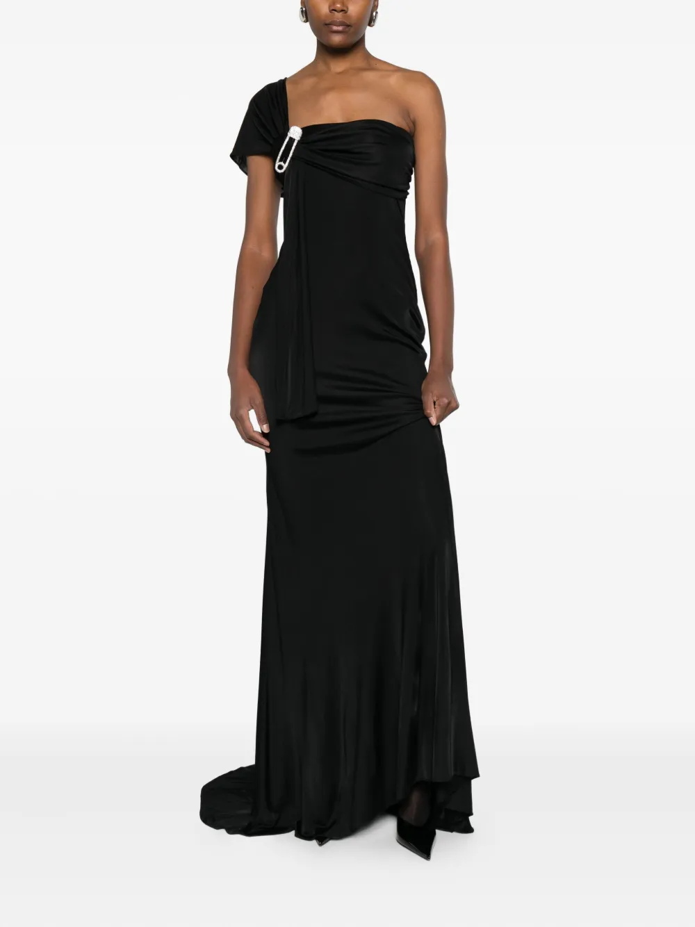 Giuseppe Di Morabito Asymmetrische jurk met geknoopt detail - Zwart