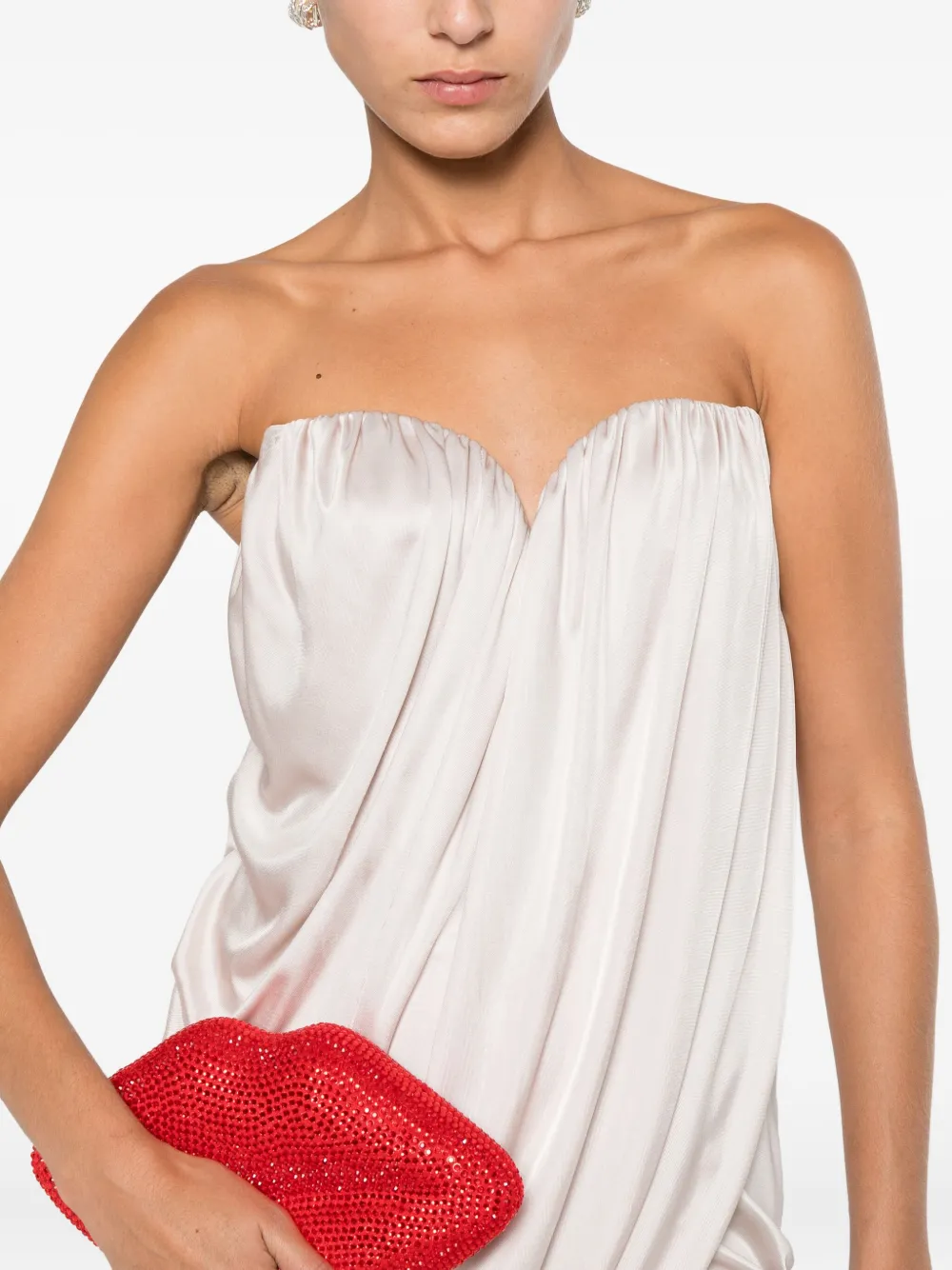 Giuseppe Di Morabito Gedrapeerde mini-jurk Wit