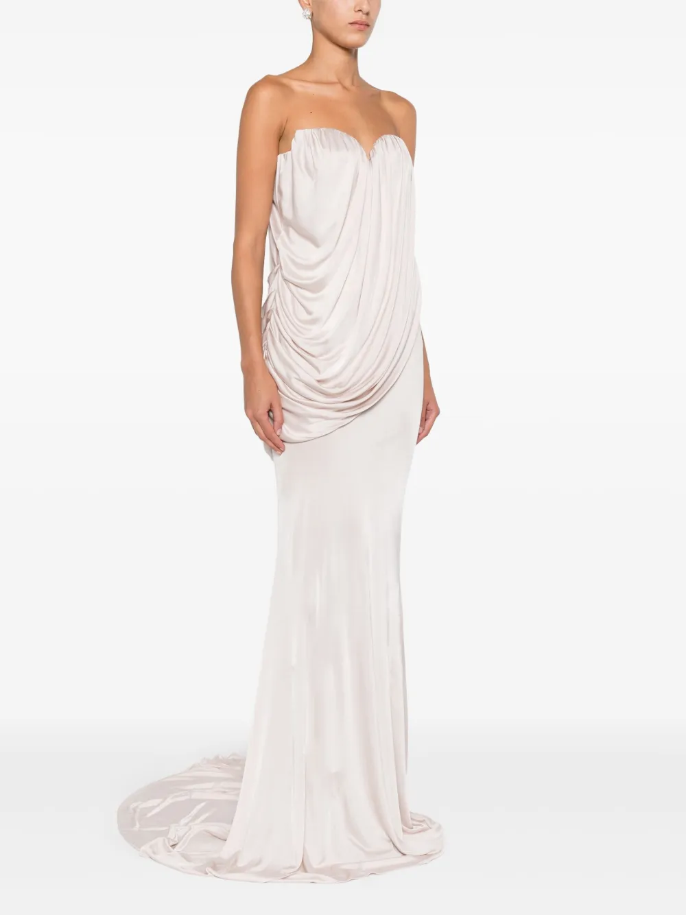 Giuseppe Di Morabito Gedrapeerde mini-jurk Wit