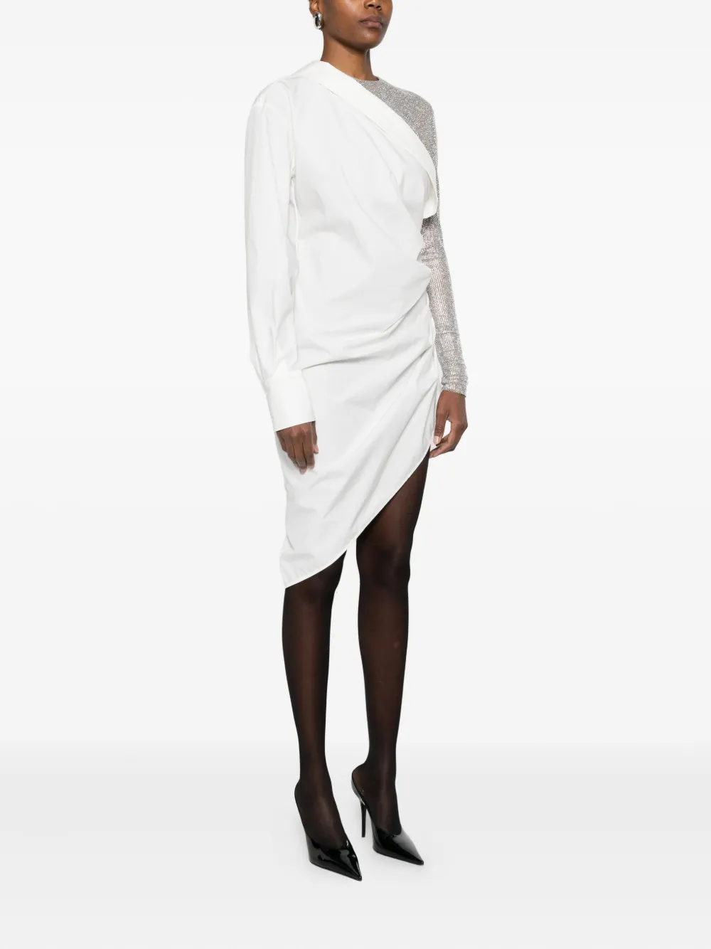 Giuseppe Di Morabito Jurk verfraaid met stras Wit