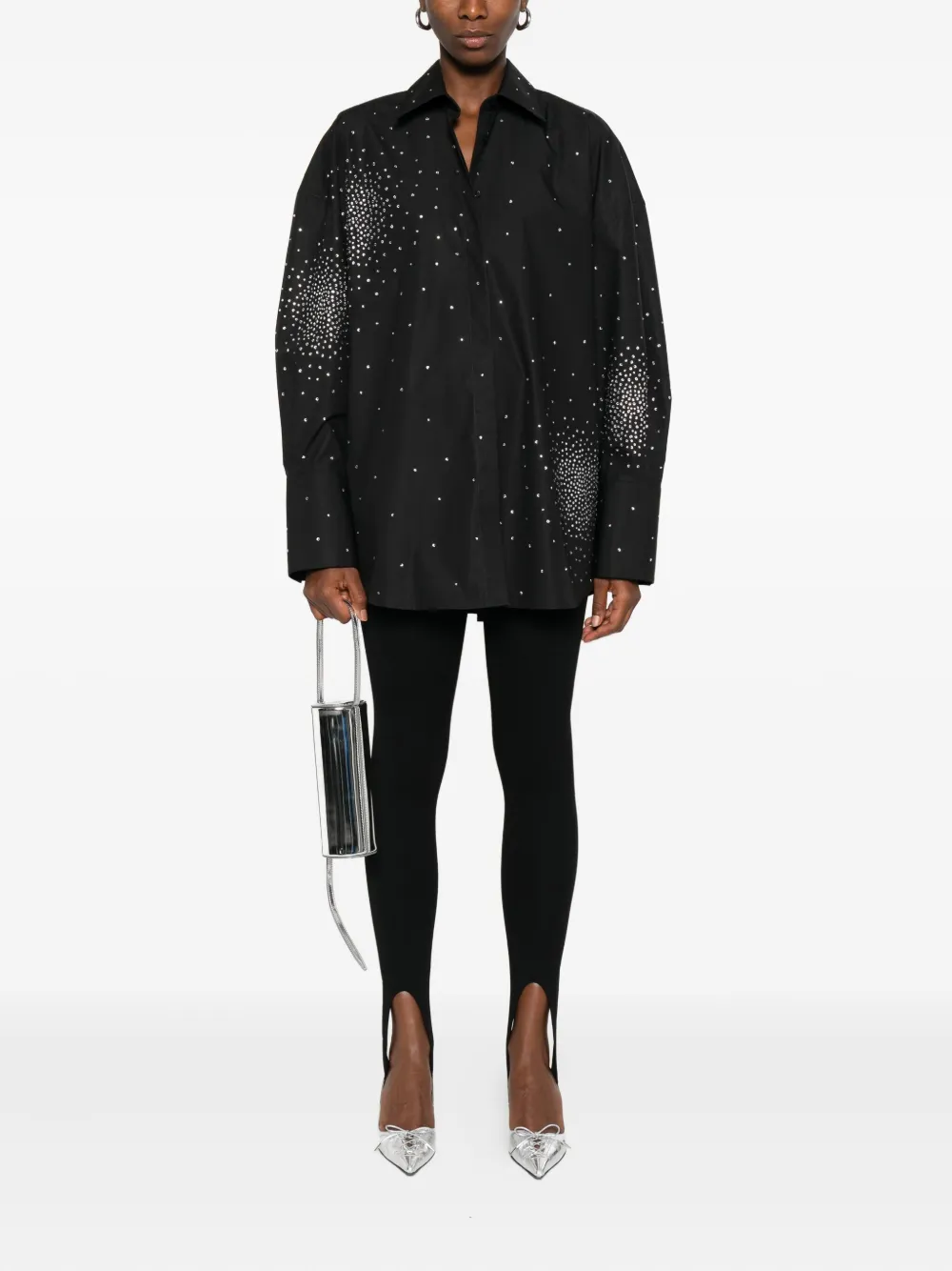 Giuseppe Di Morabito Popeline blouse - Zwart