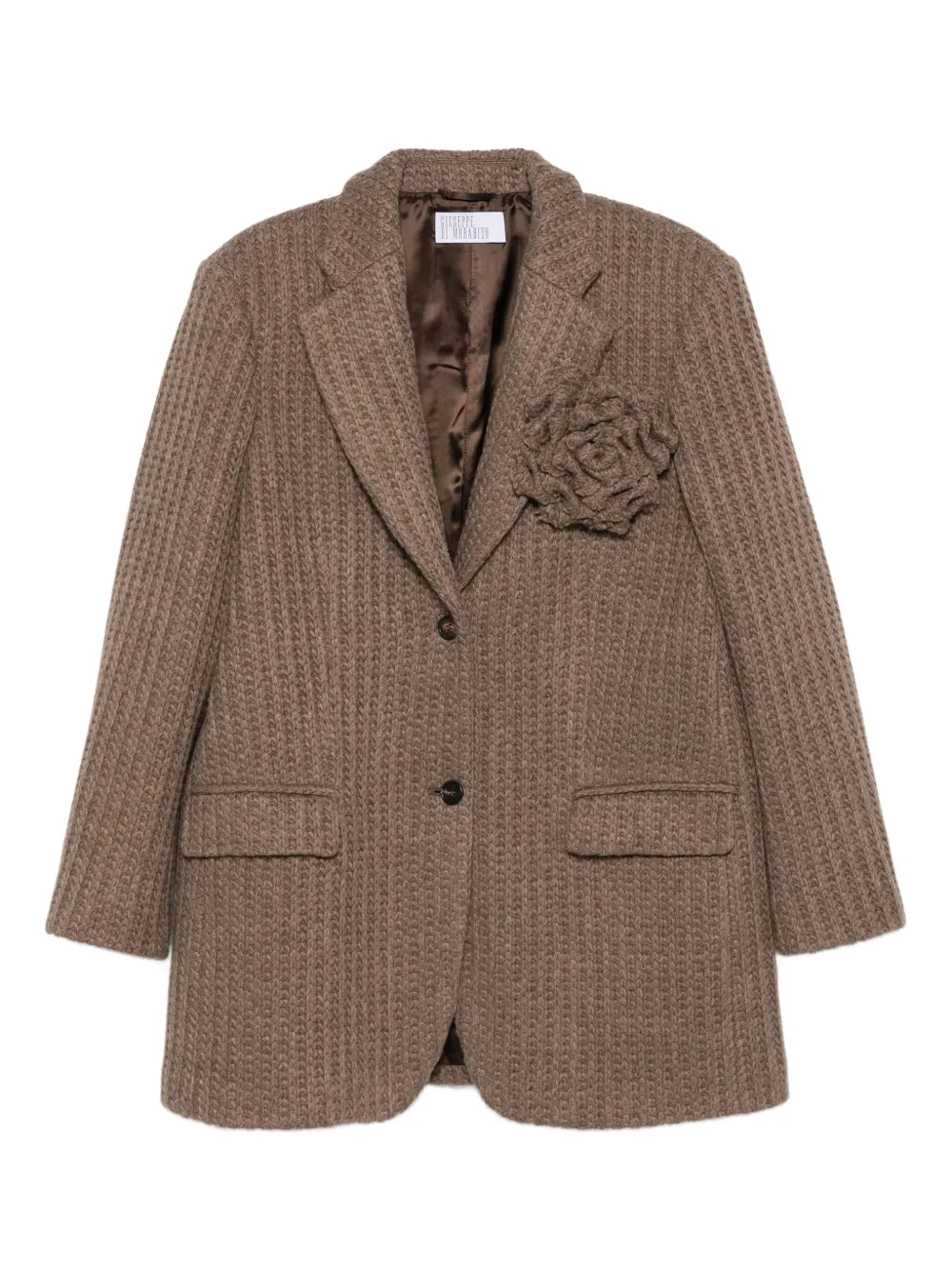 Giuseppe Di Morabito Blazer Mit Rosenverzierung In Brown