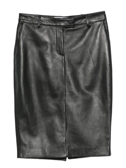 Giuseppe Di Morabito leather pencil skirt