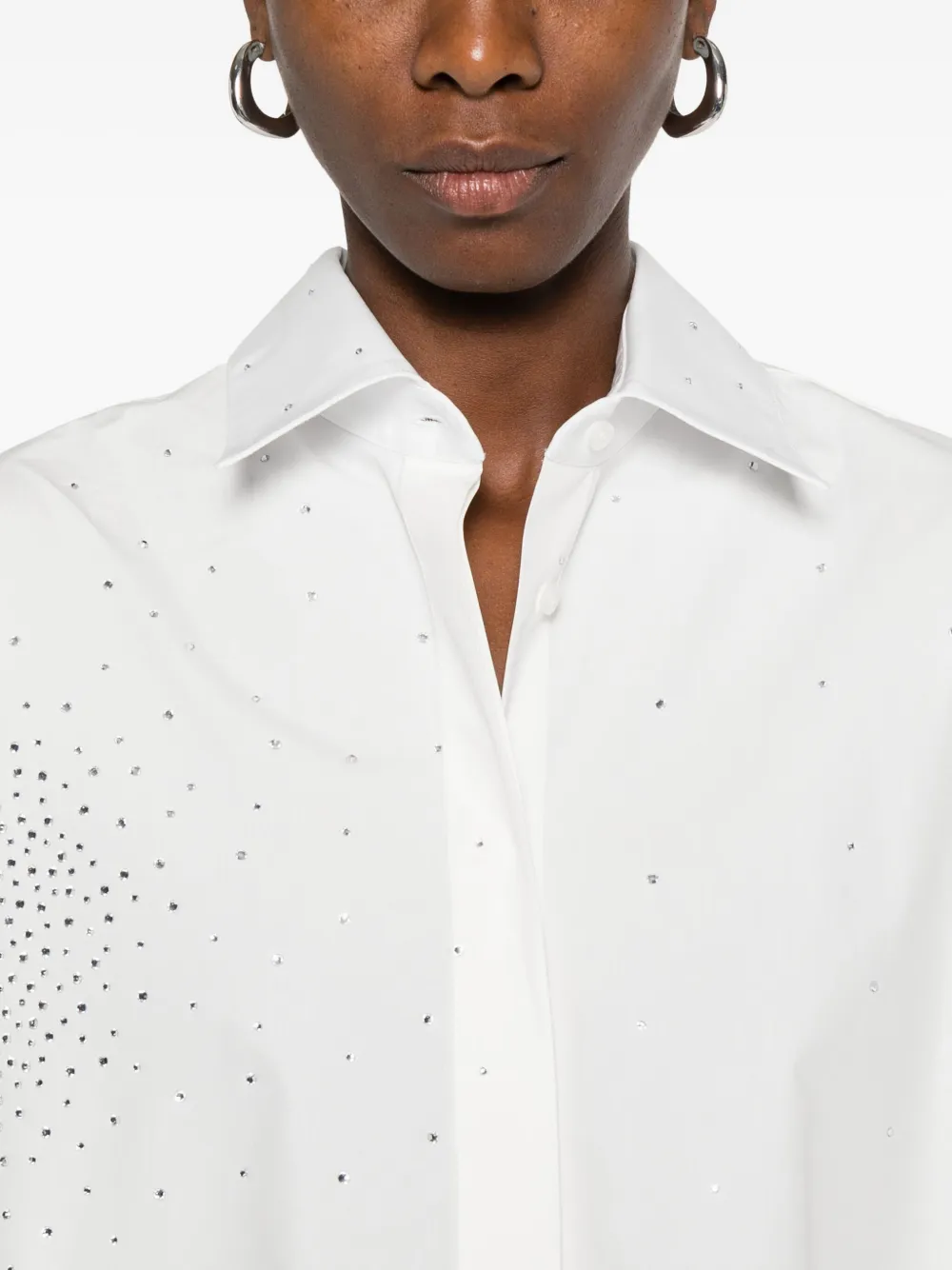 Giuseppe Di Morabito Dots-embellished Shirt In White