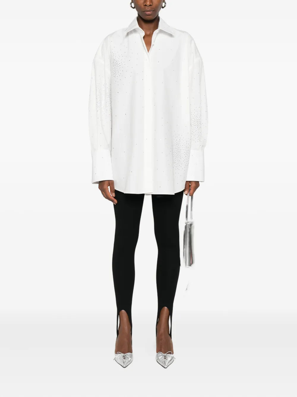 Giuseppe Di Morabito Blouse verfraaid met stippen - Wit