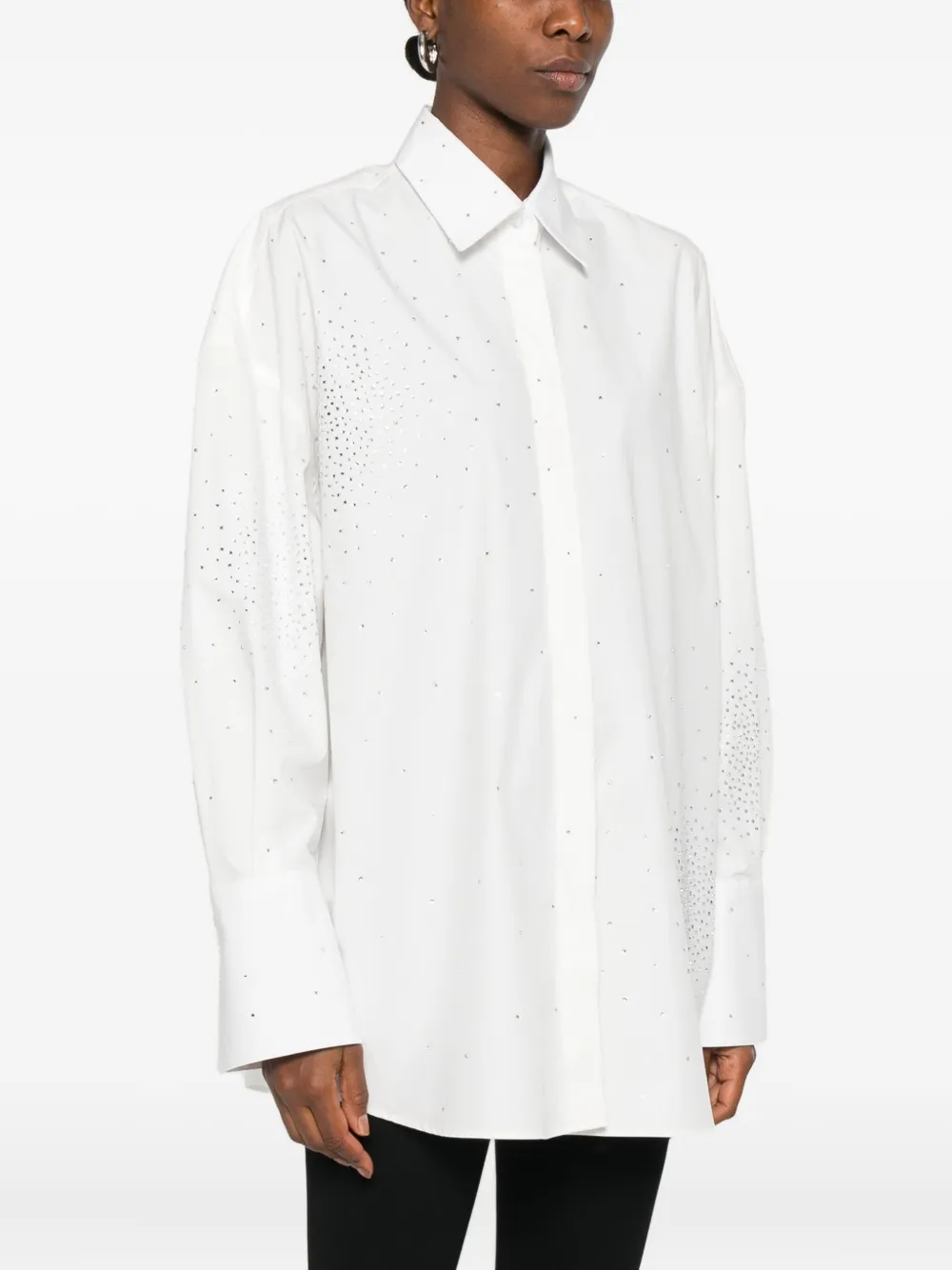 Giuseppe Di Morabito Dots-embellished Shirt In White