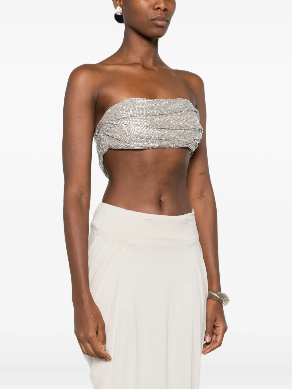 Giuseppe Di Morabito Top Beige Zilver