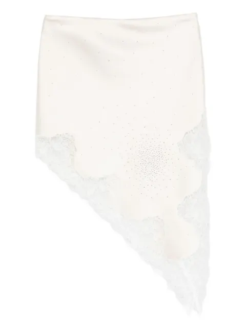 Giuseppe Di Morabito embellished lace-trimmed skirt