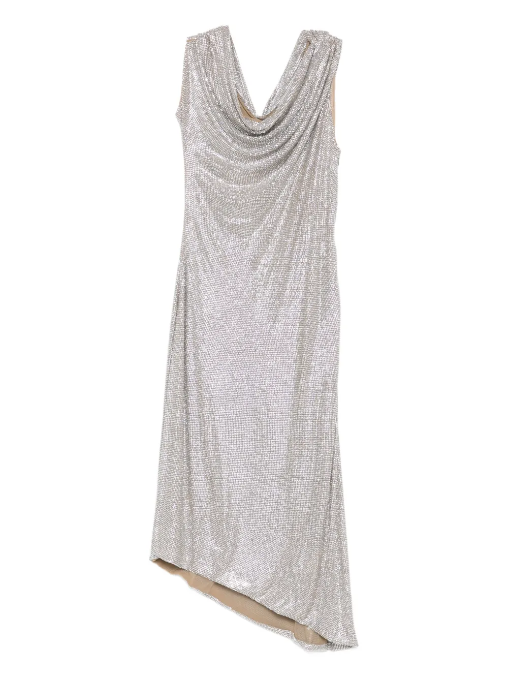 Giuseppe Di Morabito cowl-neck chainmail dress | Silver | Image 1