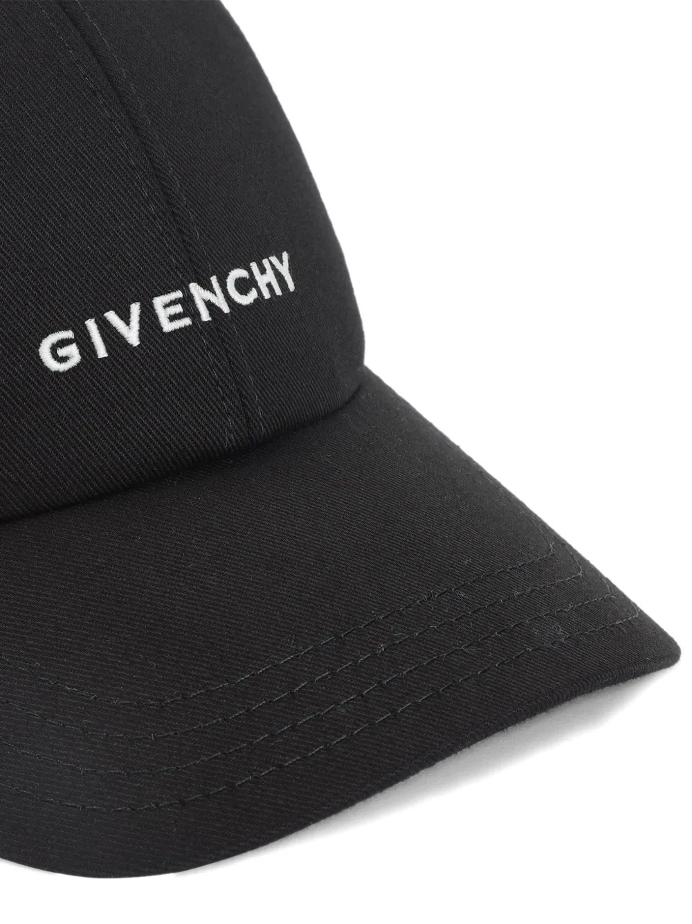 Givenchy logo-embroidered baseball cap Zwart