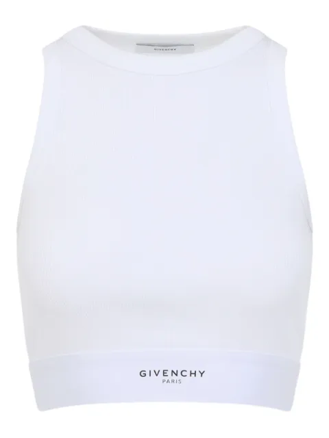 Givenchy ribbed logo-band top