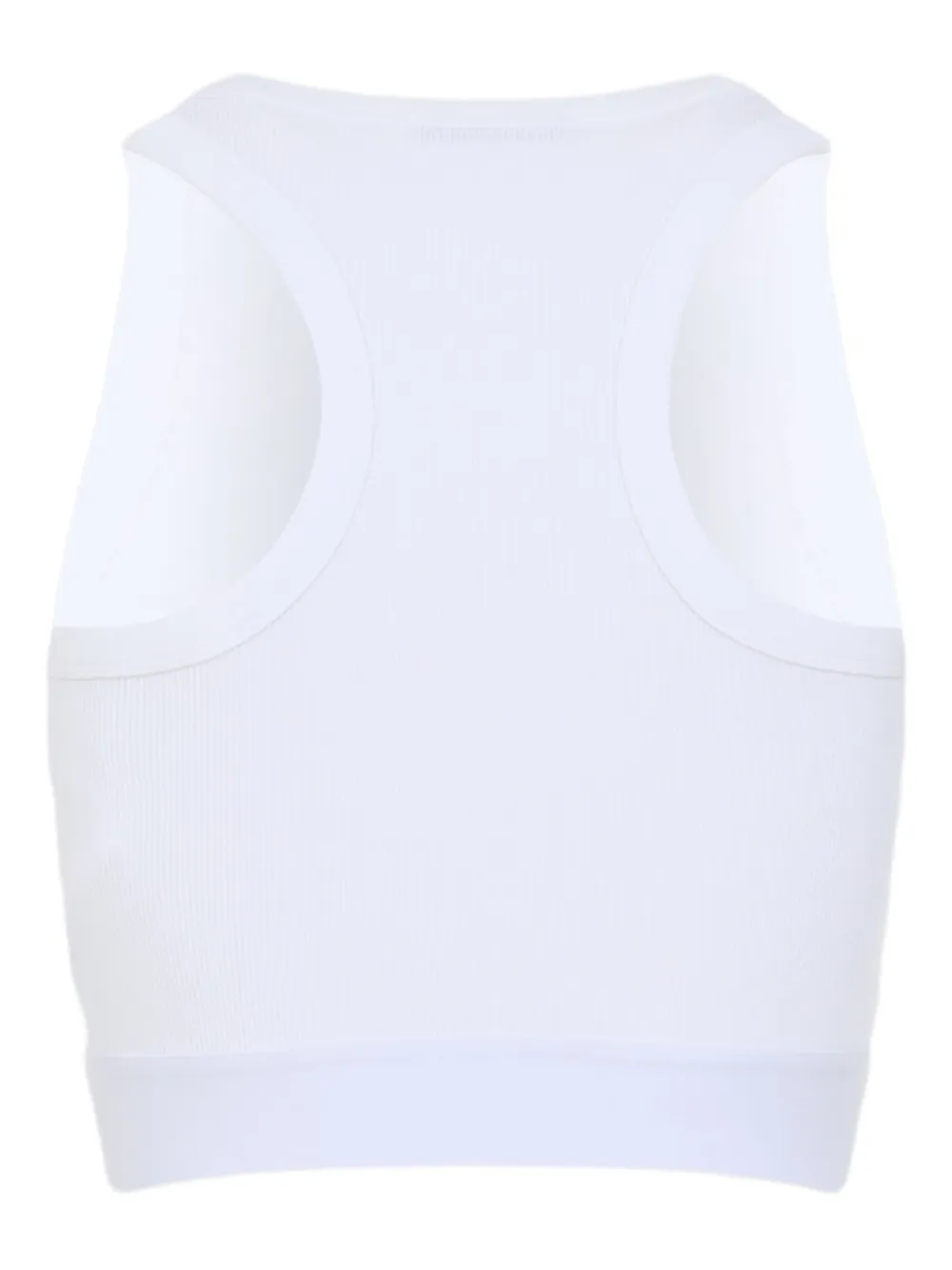 Givenchy ribbed logo-band top Wit