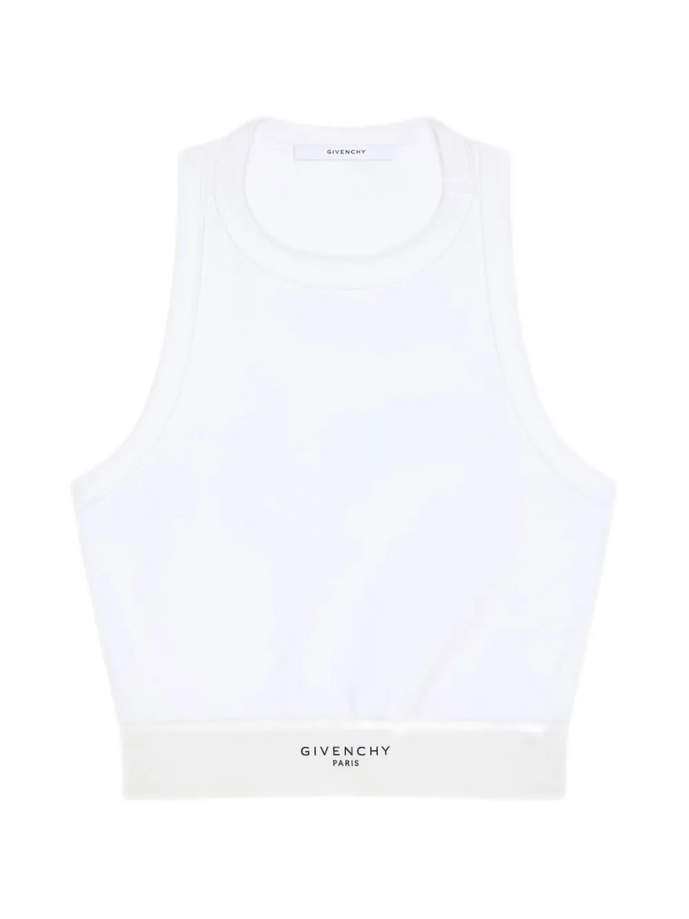 Givenchy ribbed logo-band top