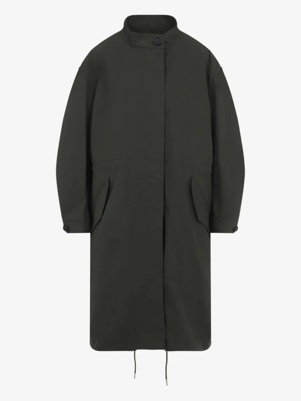 Givenchy collared drawstring parka coat | Green | Image 1