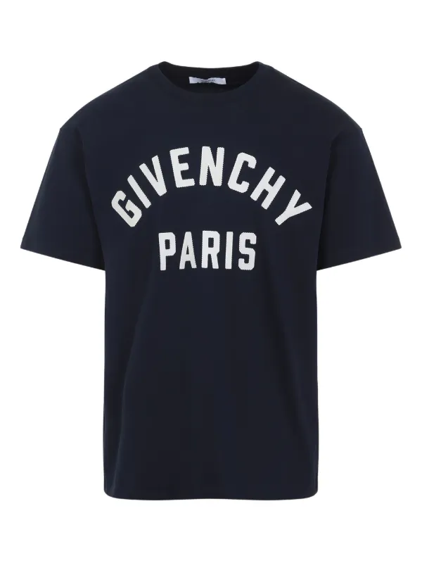 Givenchy Camiseta Com Estampa De Letras | Azul | FARFETCH BR