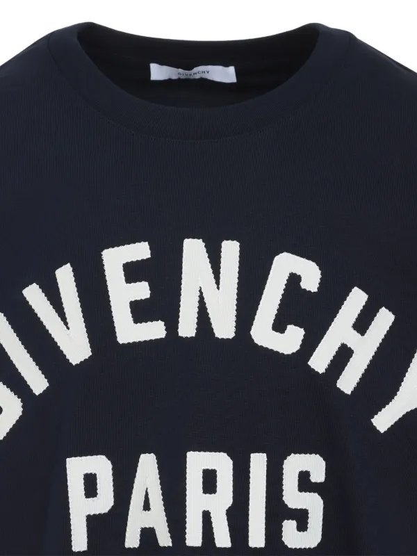 Givenchy Camiseta Com Estampa De Letras | Azul | FARFETCH BR