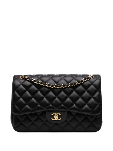 CHANEL Pre-Owned 2012 Jumbo Classic Lambskin Double Flap shoulder bag
