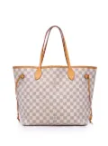 Louis Vuitton Pre-Owned 2012 Damier Azur Neverfull MM tote bag - White