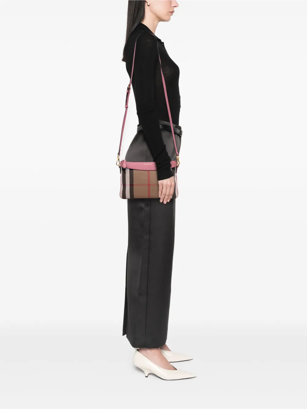 Burberry Pre-Owned 2000-2017 House Check Canvas Derby Peyton crossbody bag | Pre-Owned | Image 2