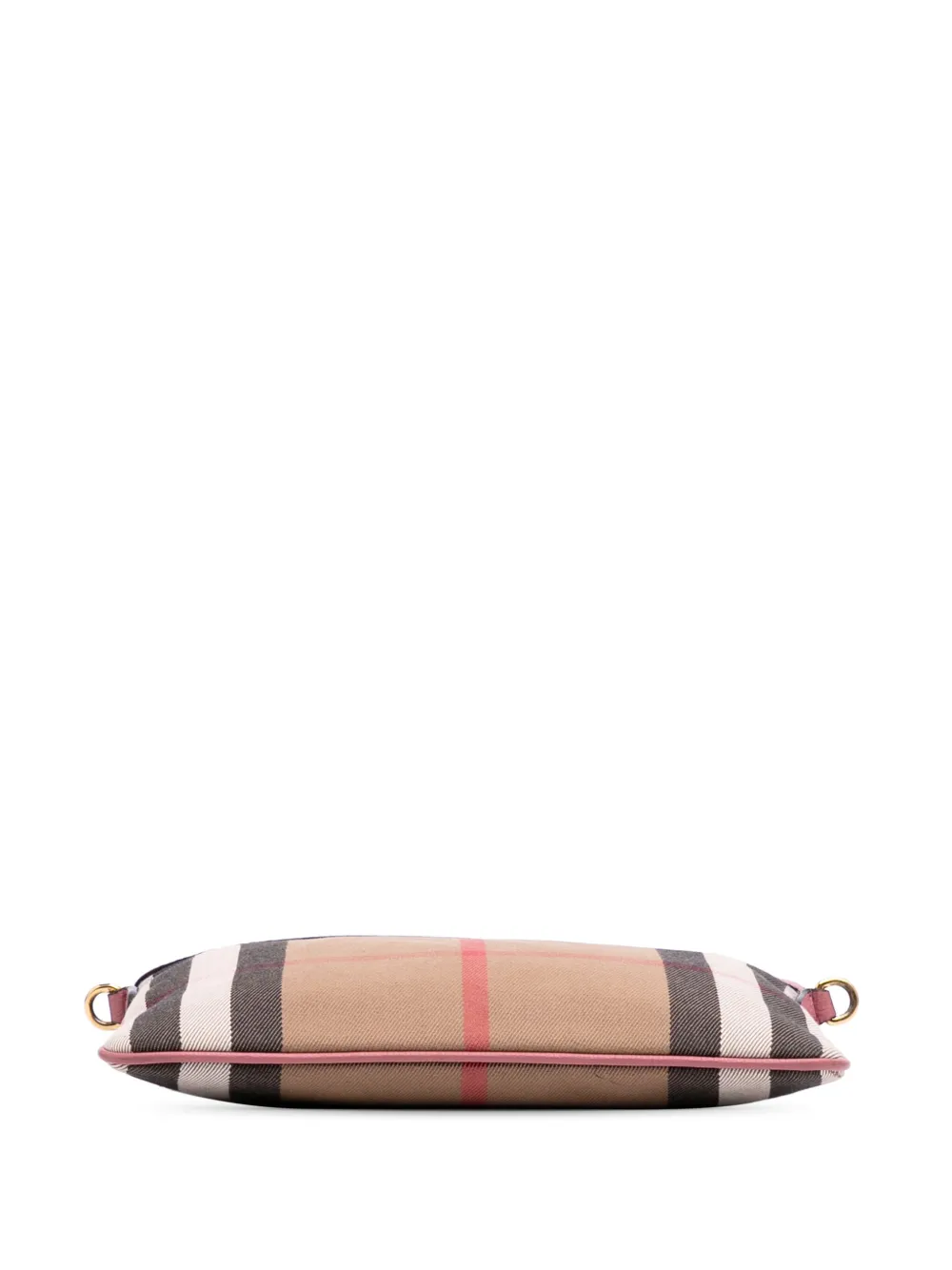 Pre-owned Burberry 2000-2017 House Check Canvas Derby Peyton Crossbody Bag