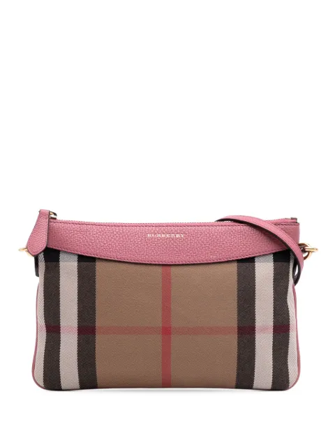 Burberry Pre-Owned 2000-2017 House Check Canvas Derby Peyton crossbody bag