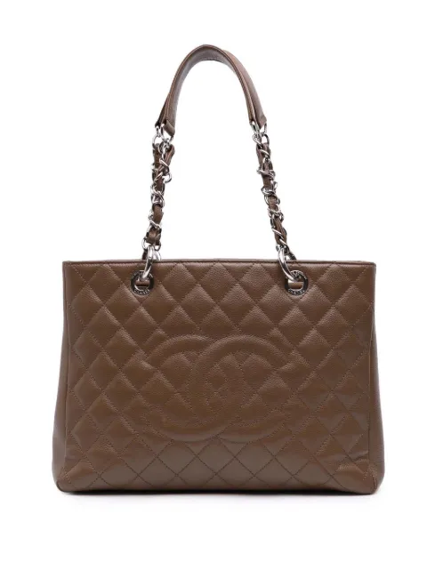 CHANEL Pre-Owned 2012 Caviar Grand Shopping tote bag