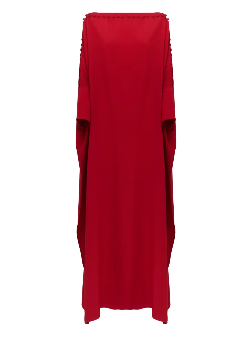 Taller Marmo pom-pom detail maxi dress - レッド Taller Marmo pom-pom detail maxi dress - レッド