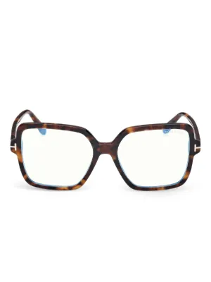 TOM FORD Eyewear トータスシェル ナビゲーターフレーム サングラス