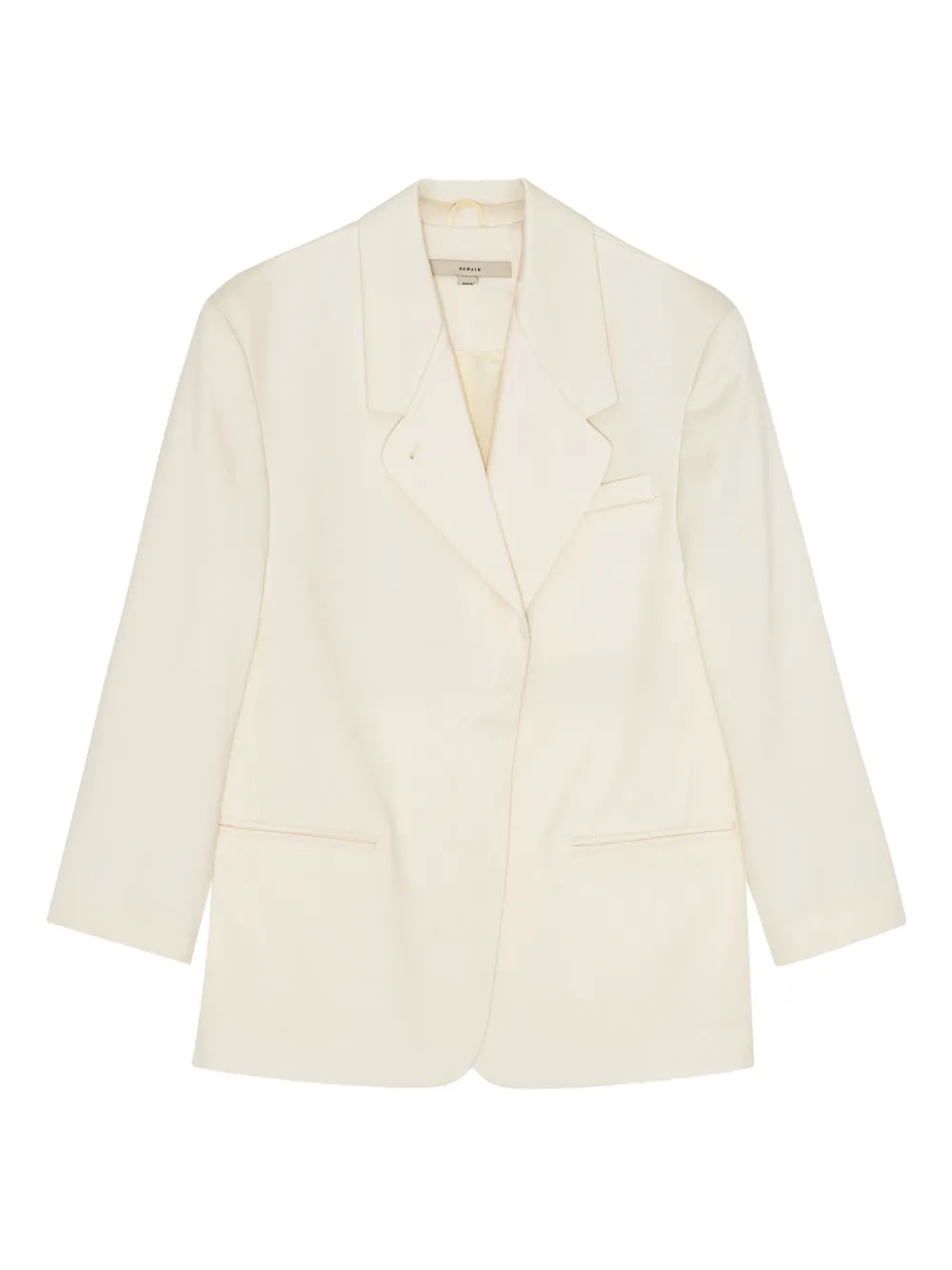 REMAIN Blazer met bewerkte revers Beige