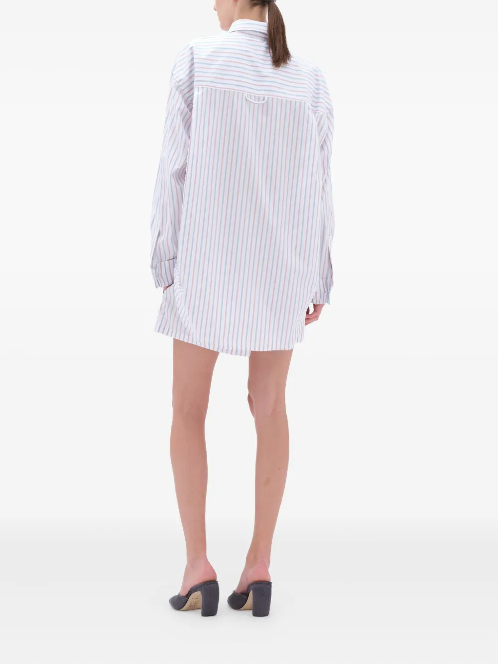 Remain Birger Christensen Stripe Button-down Shirt In White
