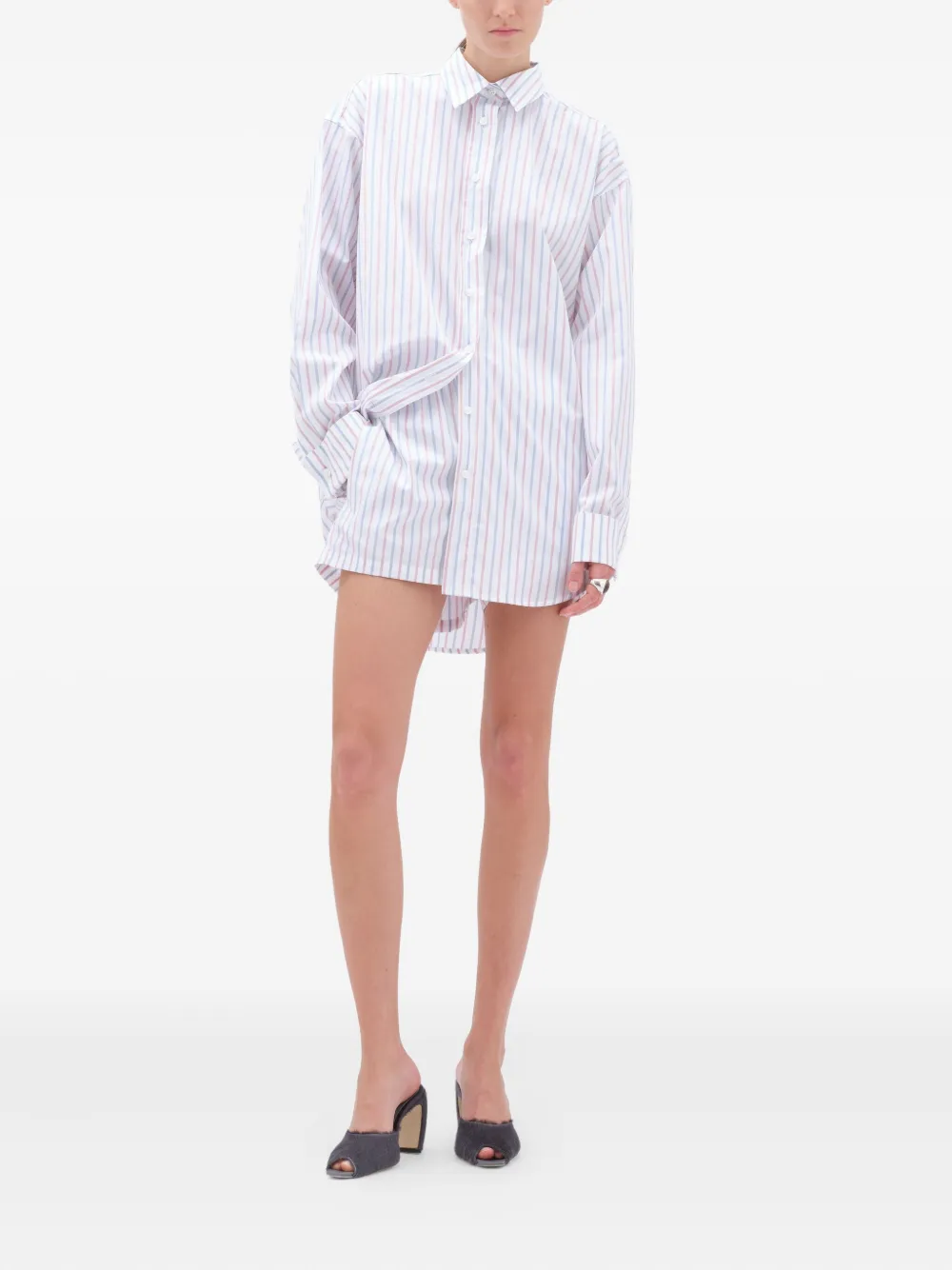Remain Birger Christensen Stripe Button-down Shirt In White