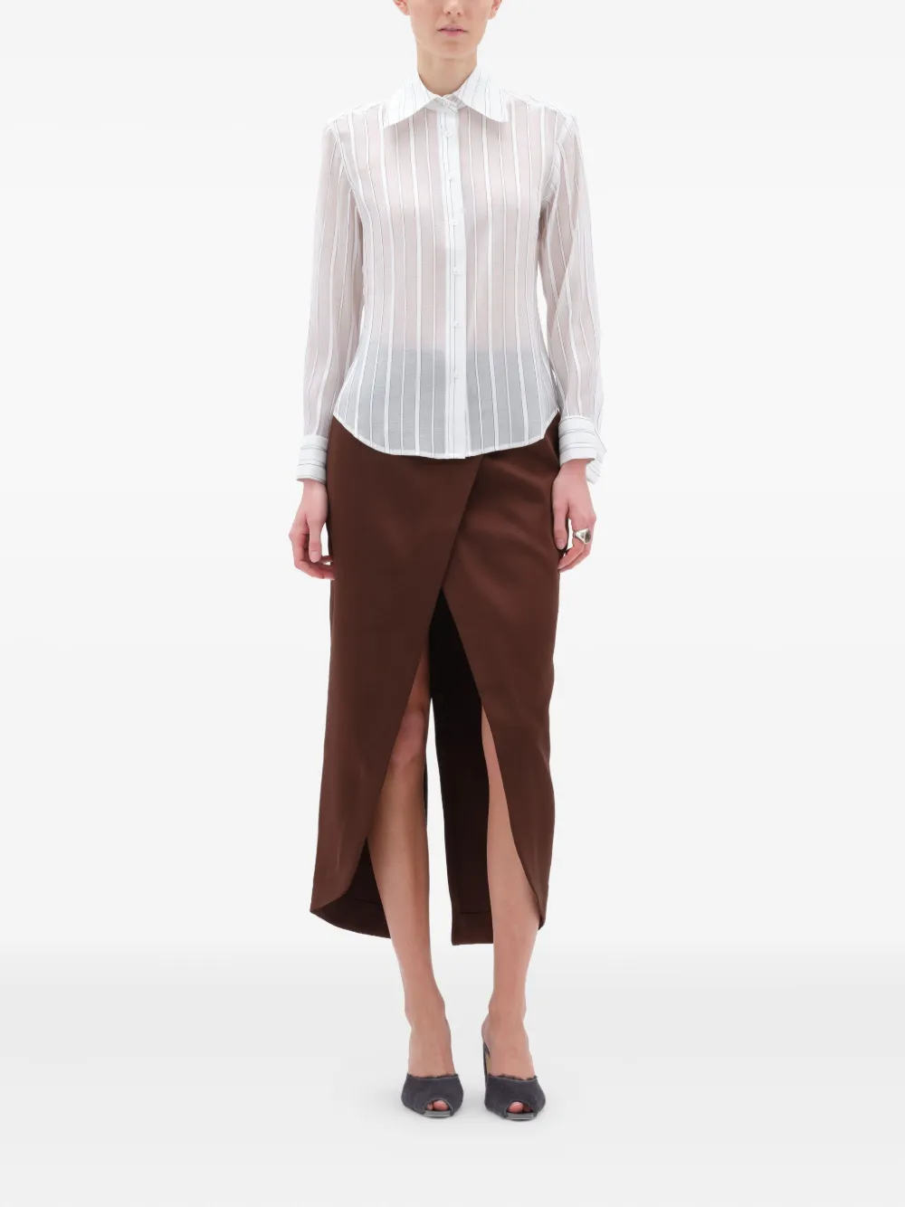 REMAIN Getailleerde blouse Wit