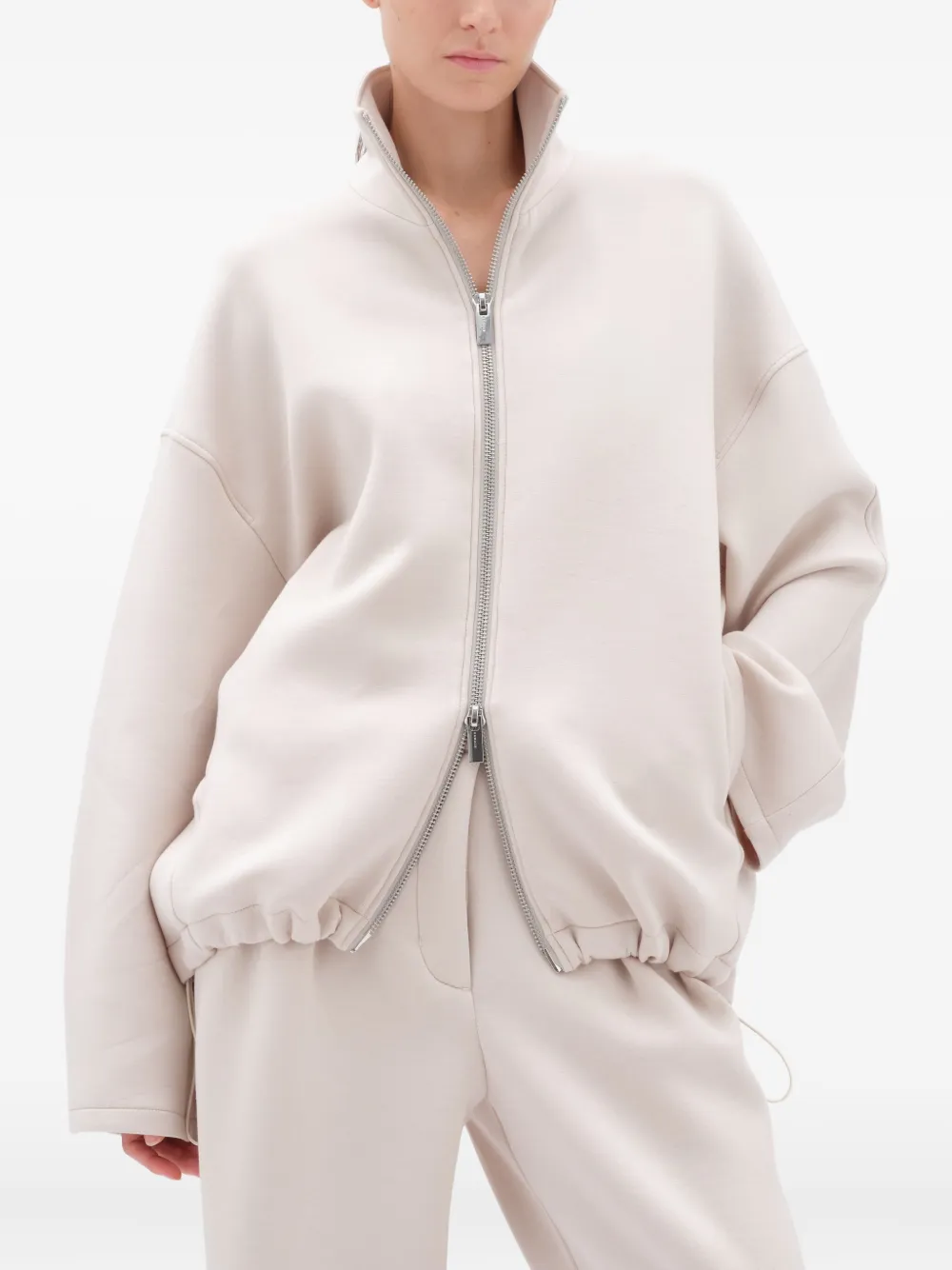 Remain Birger Christensen Zipped Sweatshirt In Neutral