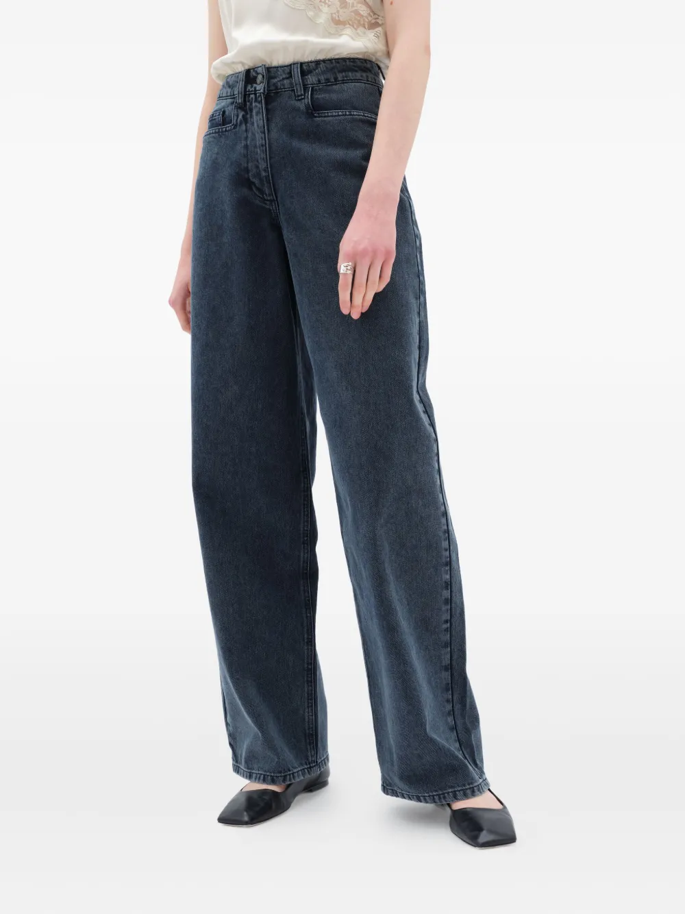 REMAIN Cocoon denim jeans Zwart
