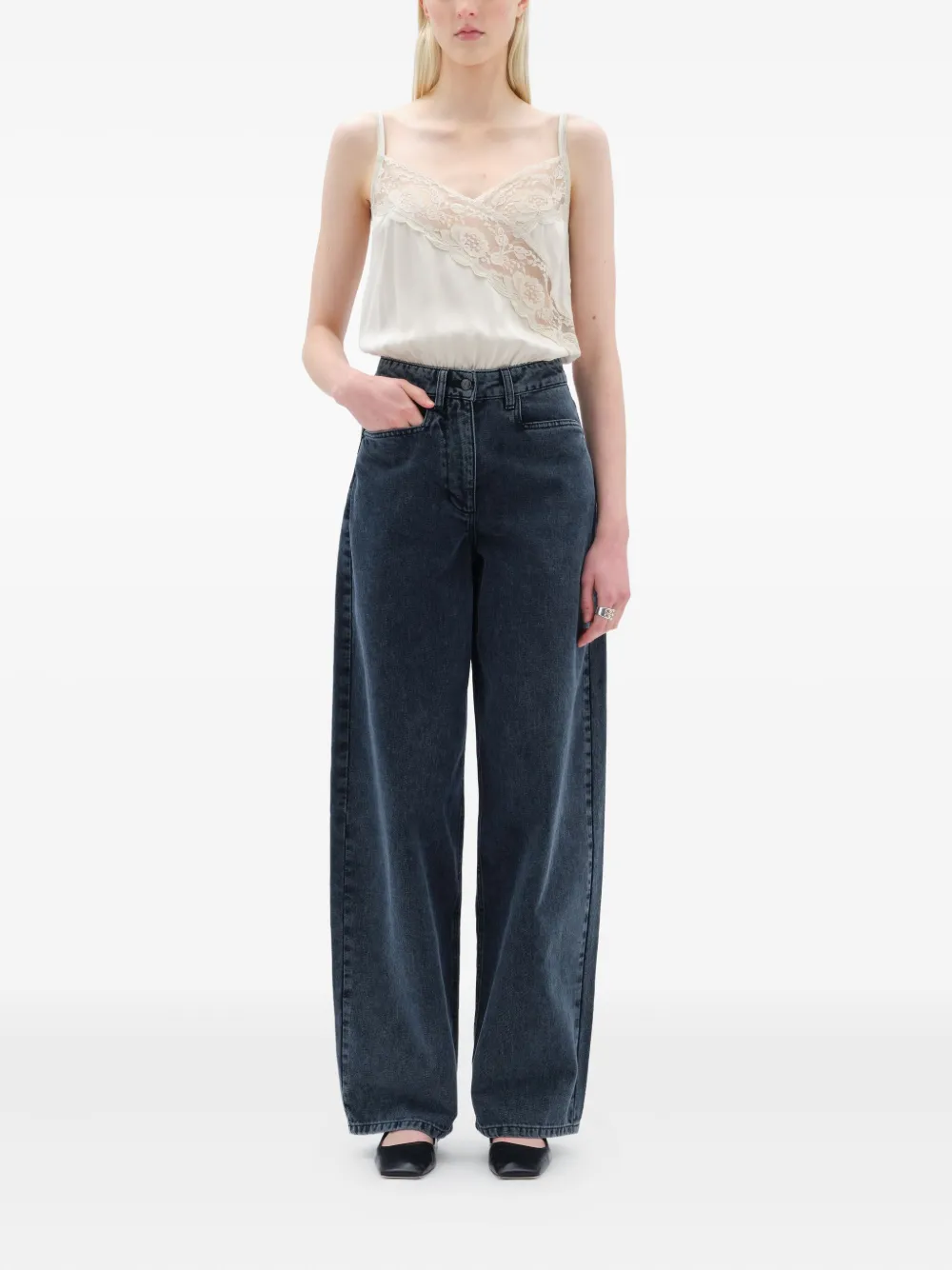 REMAIN Cocoon denim jeans Zwart