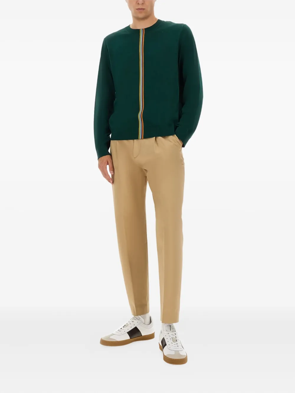 Paul Smith signature-stripe knitwear - Groen
