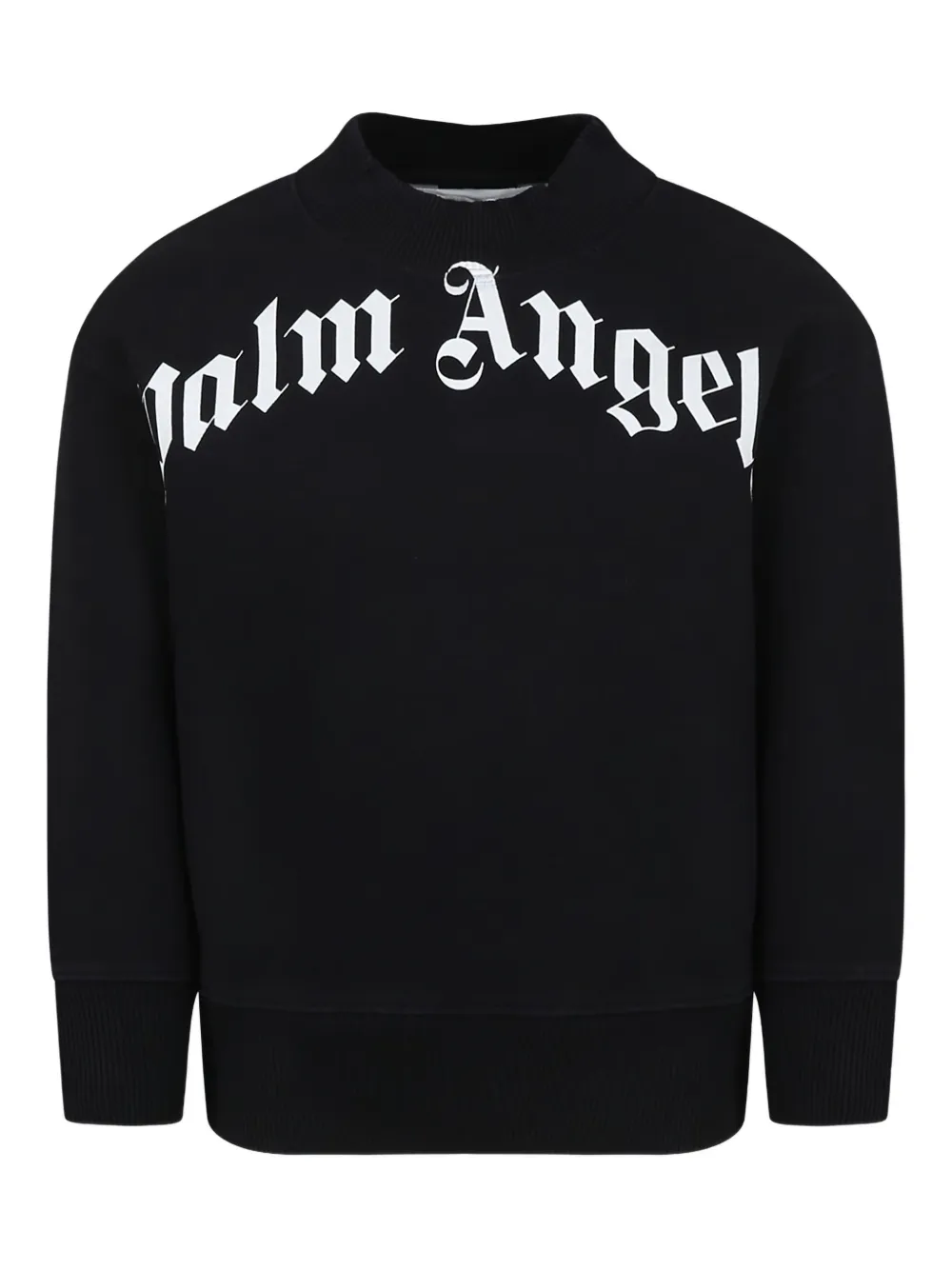 Palm Angels Kids logo-print sweatshirt - Nero