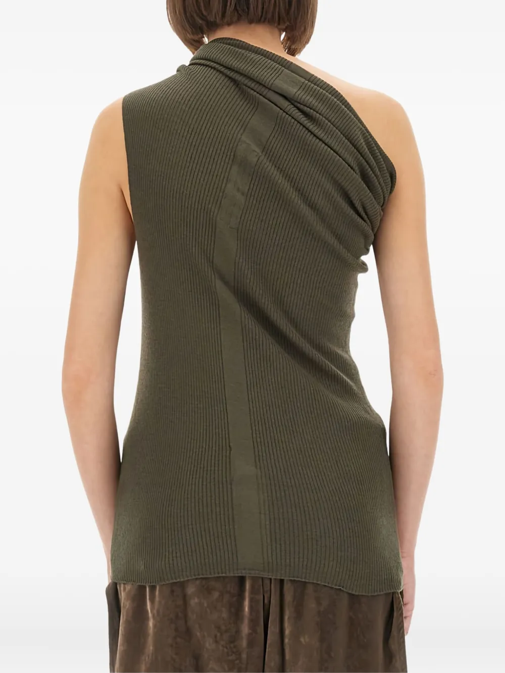 Rick Owens Gedrapeerde top Groen