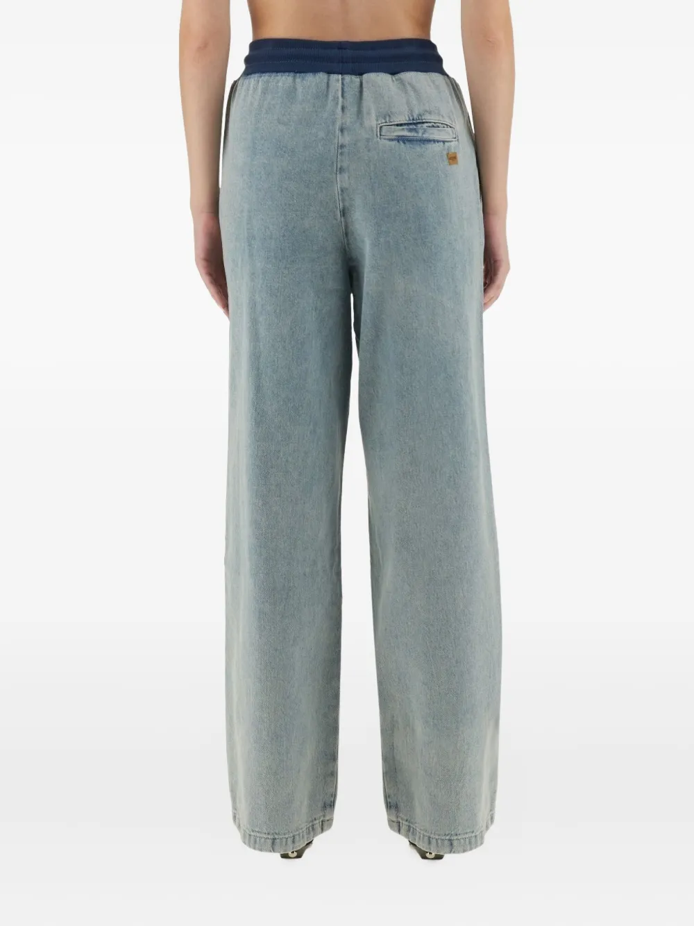 MOSCHINO JEANS Broek met trekkoord Blauw
