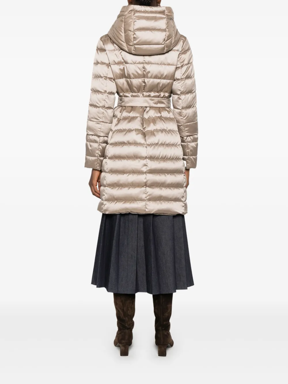 Max Mara Nove jas met capuchon Bruin