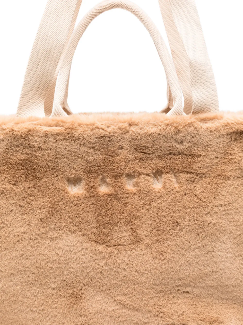 Marni Logo-embroidered Tote Bag In Neutral