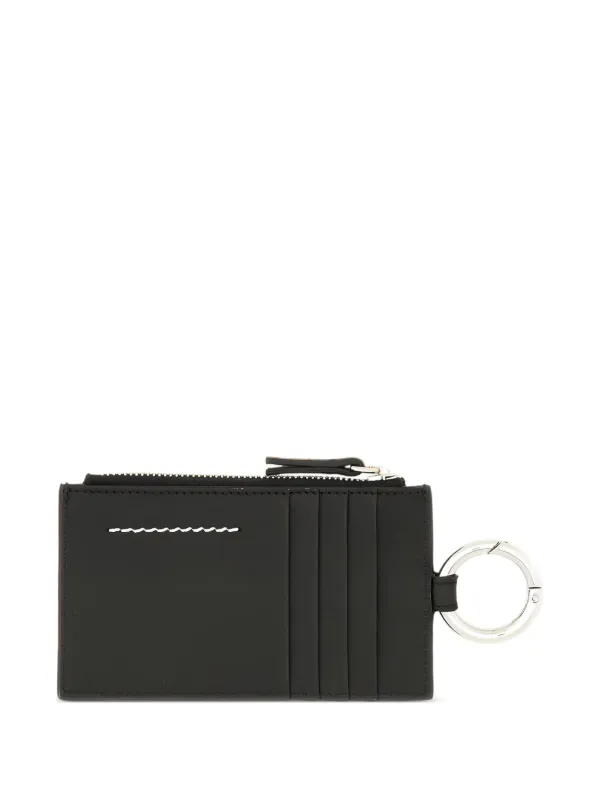 MM6 Maison Margiela Zip Keyring Wallet | Black | FARFETCH VN